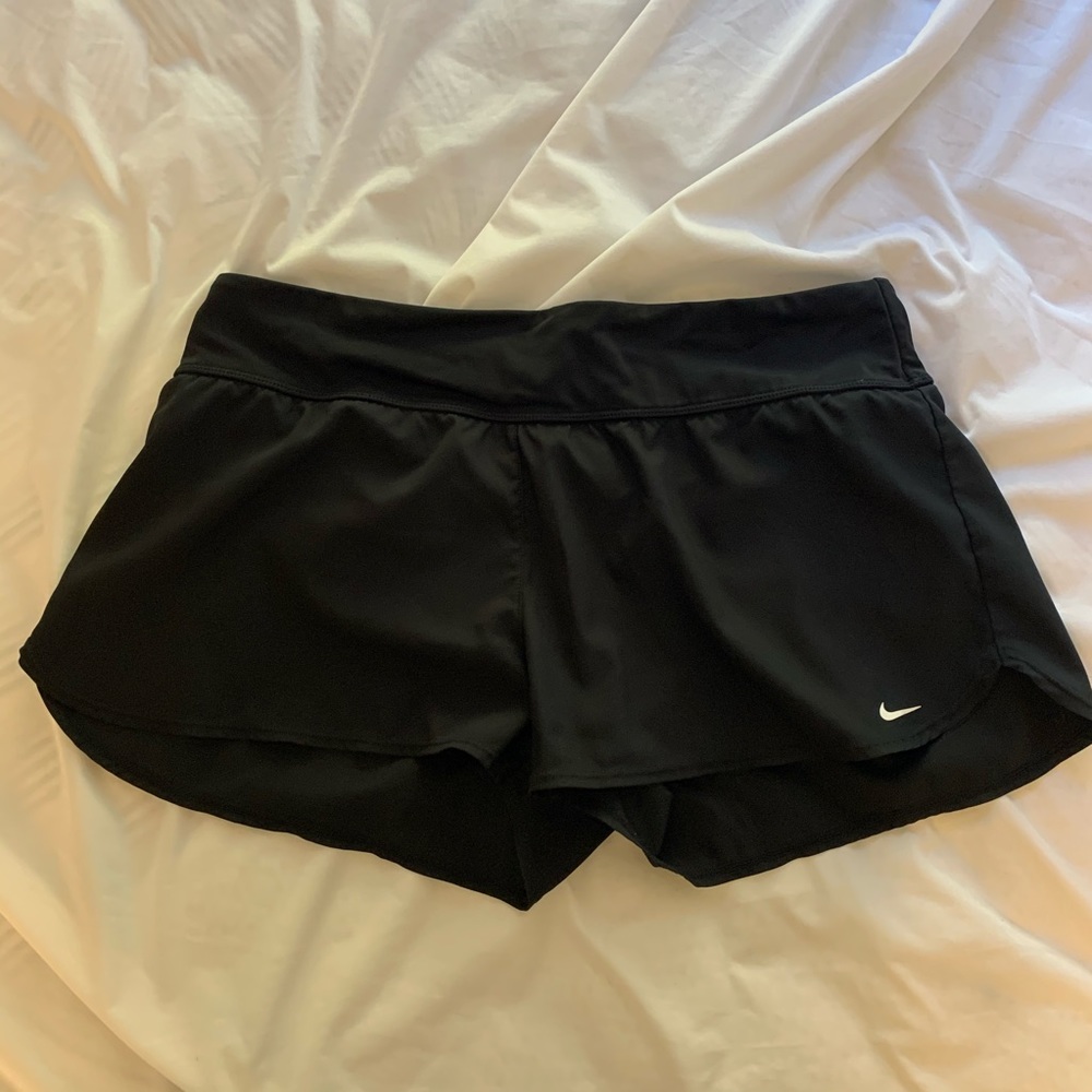 black nike running/athletic shorts
